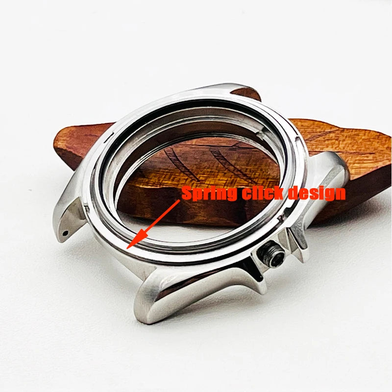 NH34 NH35 Case SKX007 Watch Cases fit for NH35 NH36 7S26 Movement Crown at 3.0 Click Spring NH35 Mod Seiko SKX007 Watch Case