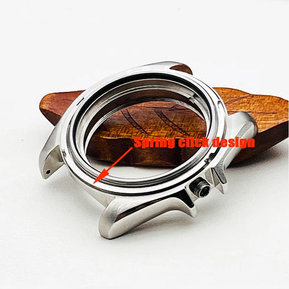 NH34 NH35 Case SKX007 Watch Cases fit for NH35 NH36 7S26 Movement Crown at 3.0 Click Spring NH35 Mod Seiko SKX007 Watch Case