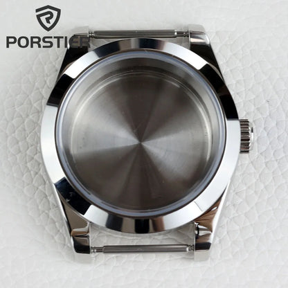 36/39mm NH35 Watch Case Stainless steel Sapphire Glass Transparent Back Cover for Seiko NH35 NH36 movement Datejust Oyster Strap