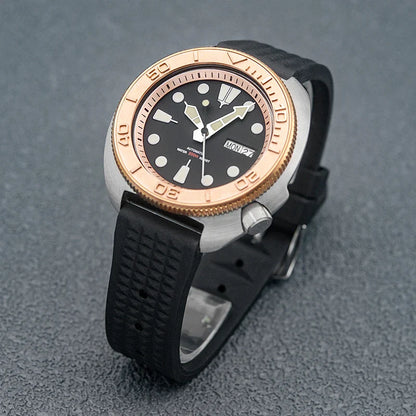 Sterile Albalone Turtle Watch  Golden ceramic bezel SKX6105 6309 NH36A sapphire 20Bar