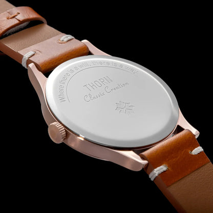 THORN Too1  quartz Sub Second Watch 37mm Case 3ATM AR Sapphire Pilot