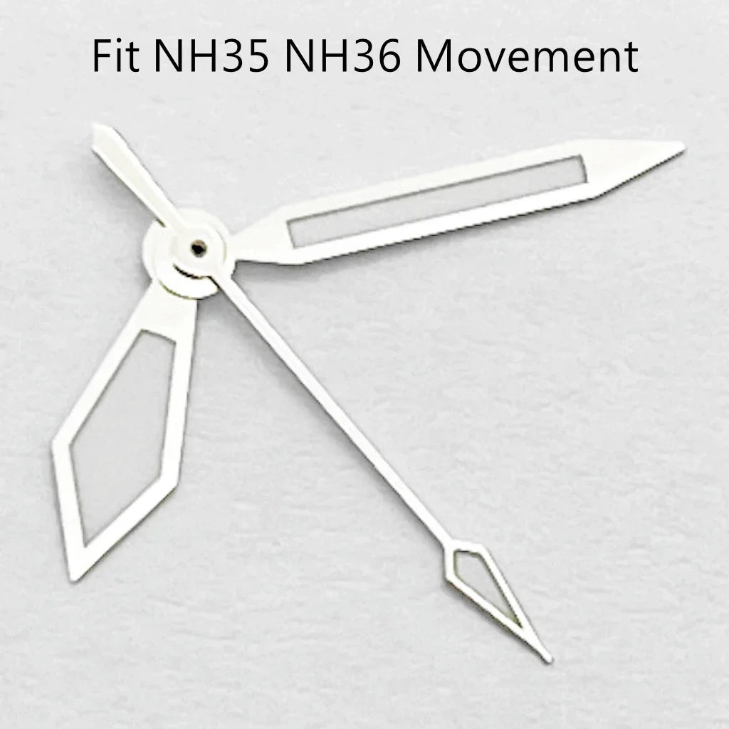 RICHUS NH35 Silver Watch Hands Fit NH35 NH36 PT5000 ETA2836 2824 DG2813 3804 Miyota8215 8205 821A Movement Watch Accessories