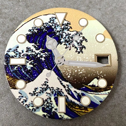 29mm Kagawana Watch Dial Full Luminous Nologo Watch Face for NH35 NH36 3/3.8/4 Clock Feet DIY Watch Dial Watch Accessories