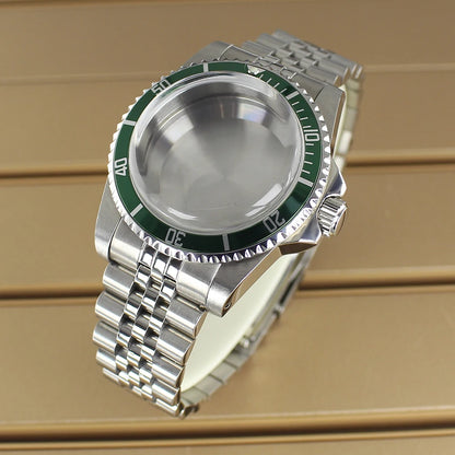 38mm Vintage Diving Watch Case Dome Acrylic Glass For Seiko NH35 NH36 NH38 NH34 Automatic Movement 28.5mm Dial Retro Submariner