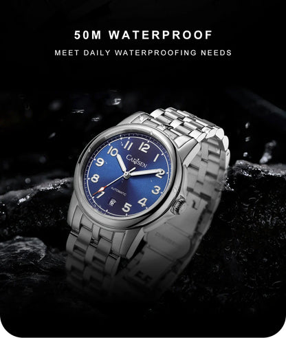 CADISEN C8235 Dress Watch 39MM MIYOTA 8215 Sapphire 5bar Luminous