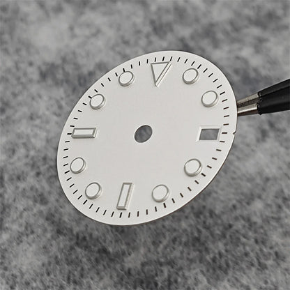 29MM Single calendar Watch Dial Green Luminous Modified Watch Accessories GMT Four-Hand Watch Faces for Japan NH34 Movement