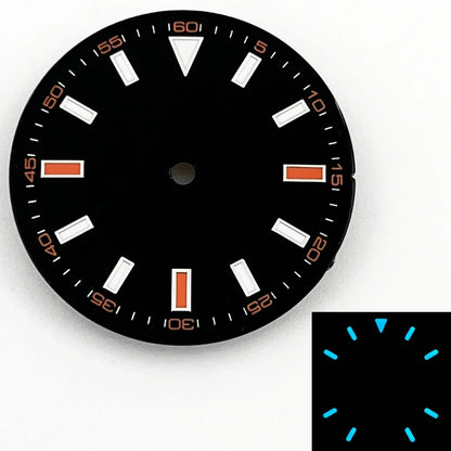 NH ETA 28.5mm Sterile Watch Dial Blue Luminous Fit NH35 NH36 ETA 2824 2836 Miyota 82 Series Movement Automatic Watch Accessories