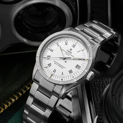 THORN T004 Dress Watcg PT5000 Automatic Domed Sapphire Luminous 10Bar 34MM