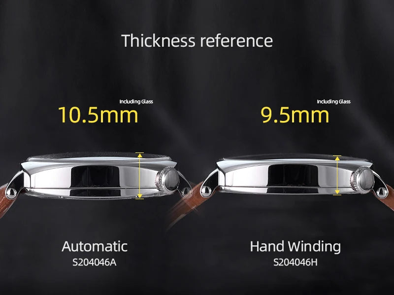 Baltany  Dress Watches Man S4046 1921 Sub-second Homage ST1701 Stainless Steels Classic Square Case Vintage Mechanical Watch