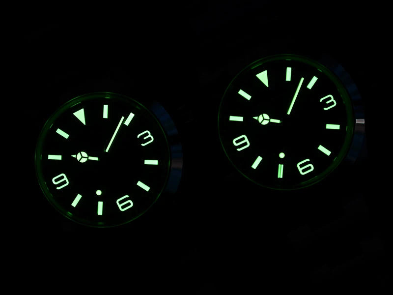 Baltany 36MM Explorer Watch Man S4056 NH38 Automatic Mechanical Watch  Waterproof 20Bar Stainless Steel Bracelet Retro Watches