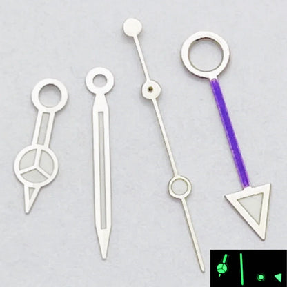 RICHUS NH34 GMT Watch Hands Silver/Black/Gold/RoseGold Blue Luminous Fit NH34 Movement Watch Accessories