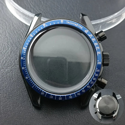 39.7mm watches metal case FIT VK63 movement case watch accessories watch parts Fits 20mm strap Watch Box