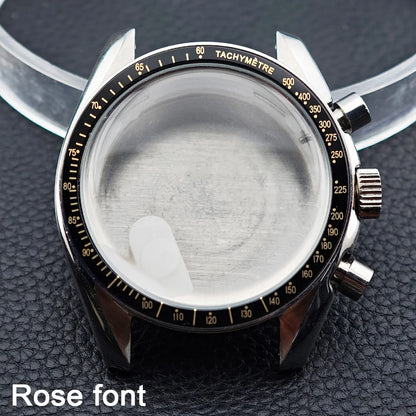 39.7mm Men's watches metal case FIT VK63 movement case watch accessories watch parts Fits 20mm strap Watch Box