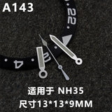 28.5MM NH35 Dial Double Digital Circle Watch Dial Hands Green Luminous Men's Watches Modification Accessories