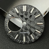 NH38 Watch Dial  man watch Custom logo dial green luminous suitable for NH38 movement watch accessories