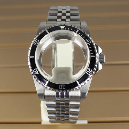 38mm Vintage Diving Watch Case Dome Acrylic Glass For Seiko NH35 NH36 NH38 NH34 Automatic Movement 28.5mm Dial Retro Submariner