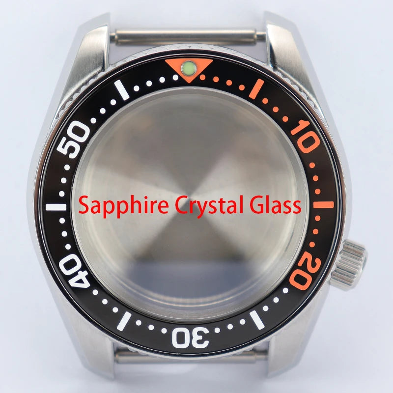 42mm Silvery Men's Watch Cases Bracelet Sapphire Glass For NH35 NH36 NH34 NH38 NH70 Movement NH35 Cases 28.5mm Dial Mod SPB185