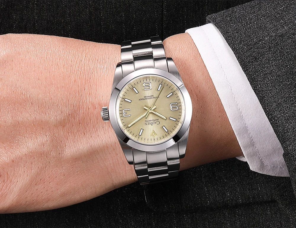 Cadisen C8213 Oyster Watch 36MM NH35 AR Sapphire BGW9 Lume 100M Waterproof