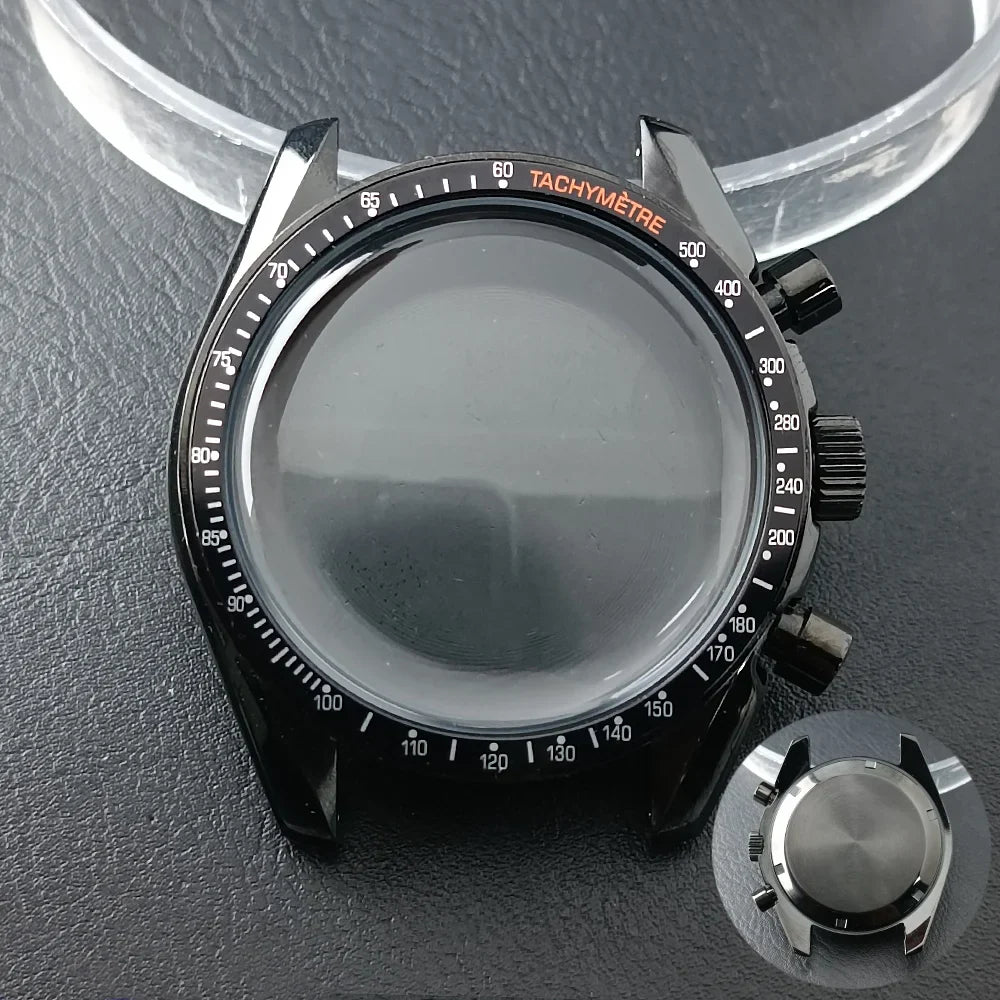 39.7mm watches metal case FIT VK63 movement case watch accessories watch parts Fits 20mm strap Watch Box