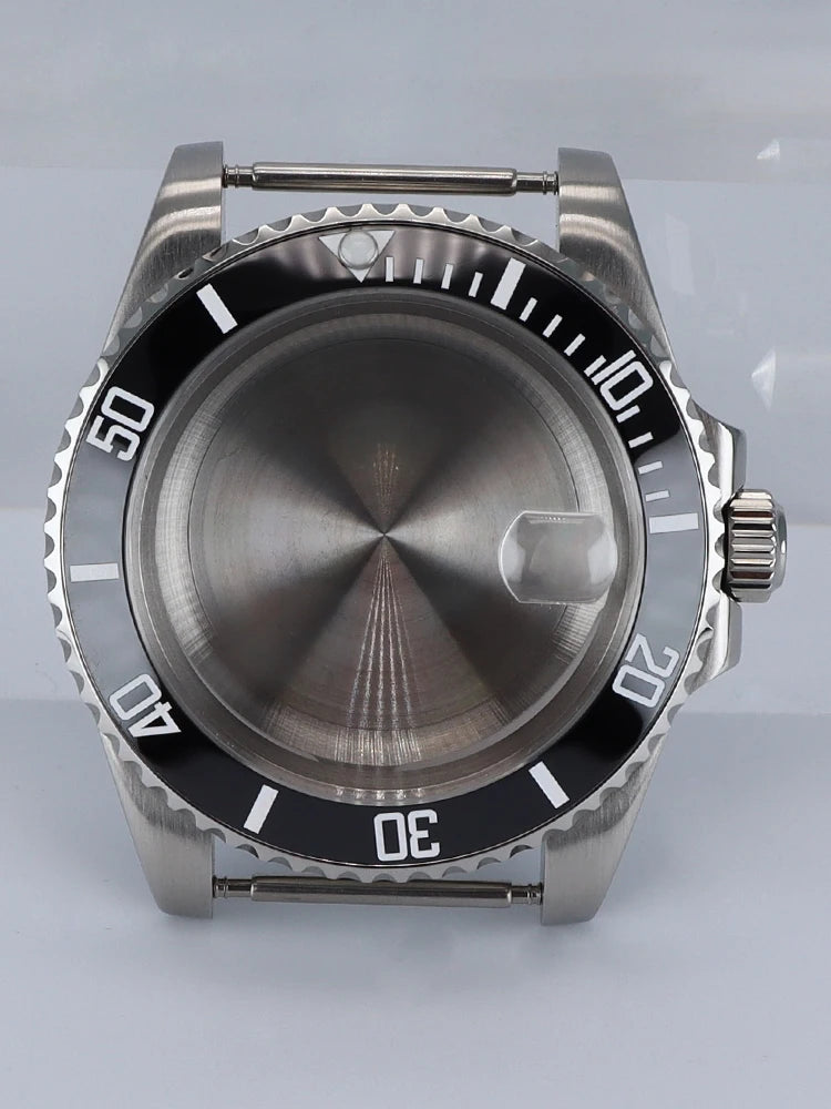 NH35 40mm SUB Black Ceramic Insert Watch Case Sapphire For NH34 NH35 NH36 NH38 4R36 Miyot8215 ETA2824 Movement 20ATM Waterproof