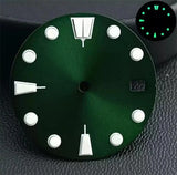 28.5mm Watch Dial Black Red Blue Green Black Suitable For NH35 NH36 Movement Luminous Dial Watch Accessories