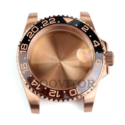 NH35 Watch Case 40mm For GMT YACHT-MASTER Seiko NH34/NH35/NH36/NH38 Movement Rose Gold Jubilee Bracelet Submariner NH35 Case