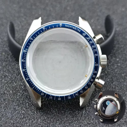 39.7mm watches metal case FIT VK63 movement case watch accessories watch parts Fits 20mm strap Watch Box