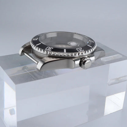 NH35 40mm SUB Black Ceramic Insert Watch Case Sapphire For NH34 NH35 NH36 NH38 4R36 Miyot8215 ETA2824 Movement 20ATM Waterproof