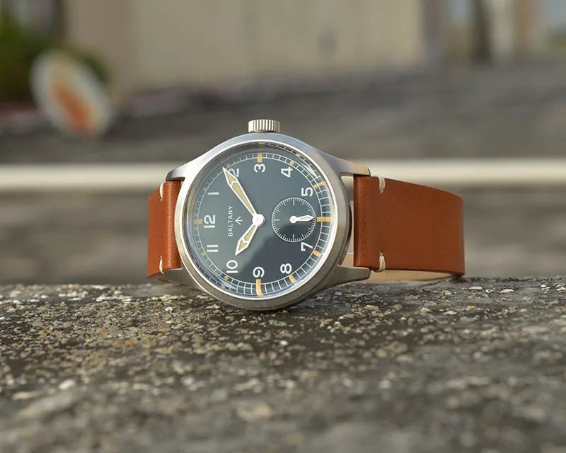 Baltany S2032 D12 Minitary Wristwatches VD78 Sapphire Crystal Swiss Luminou Leather 20ATM Stainless Steel Quartz Vintage Watches