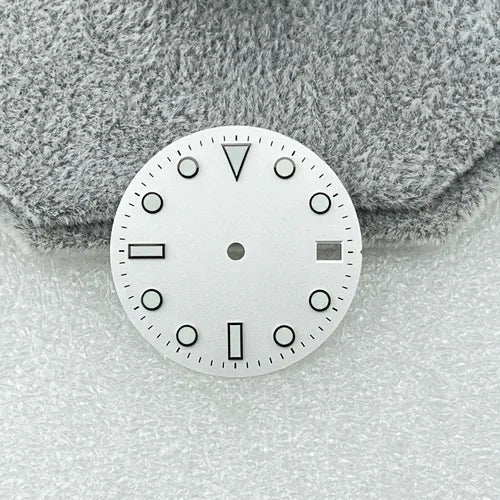 28.5mm NH35 Dial Green Luminous Watch Dial SUB Surface with Calendar Window Watch Accessories for NH35/NH36 Movement