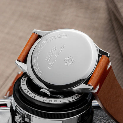 THORN Too1  quartz Sub Second Watch 37mm Case 3ATM AR Sapphire Pilot