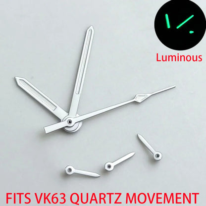 Watch Hands Fits VK63 VK63A quartz Movement Hands green luminous