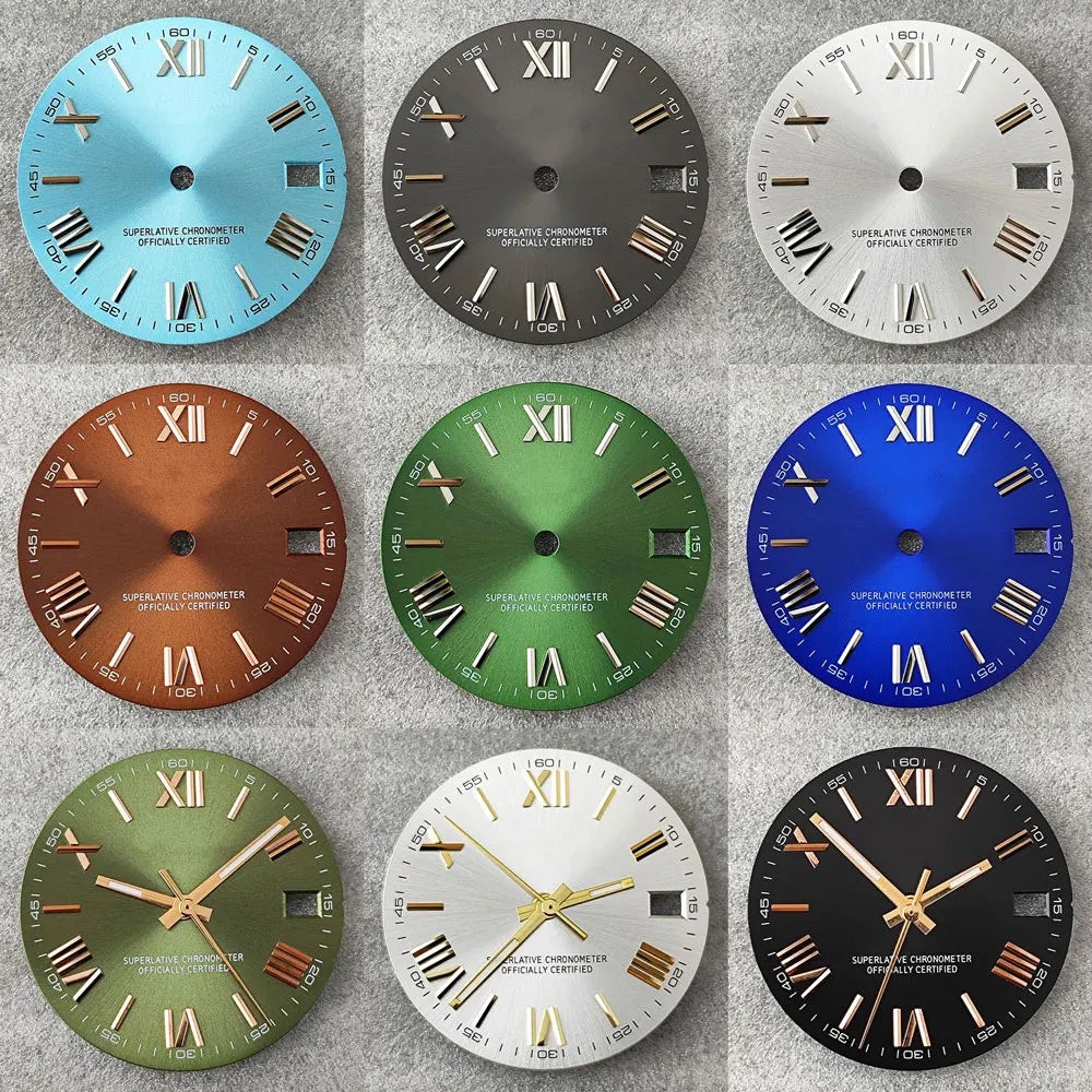 28.5mm NH35 dial Roman dial S Dial Modified Dial for NH35/NH36  Movement Watch accessories