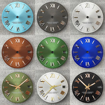 28.5mm NH35 dial Roman dial S Dial Modified Dial for NH35/NH36  Movement Watch accessories