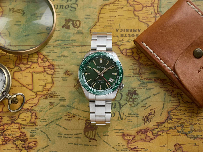 Baltany 40MM Date Sports Watch Man S6083 NH34 Auto Mechanica Watch Ceramic Bezel 20ATM Stainless Steel Bracelet Sports Watch