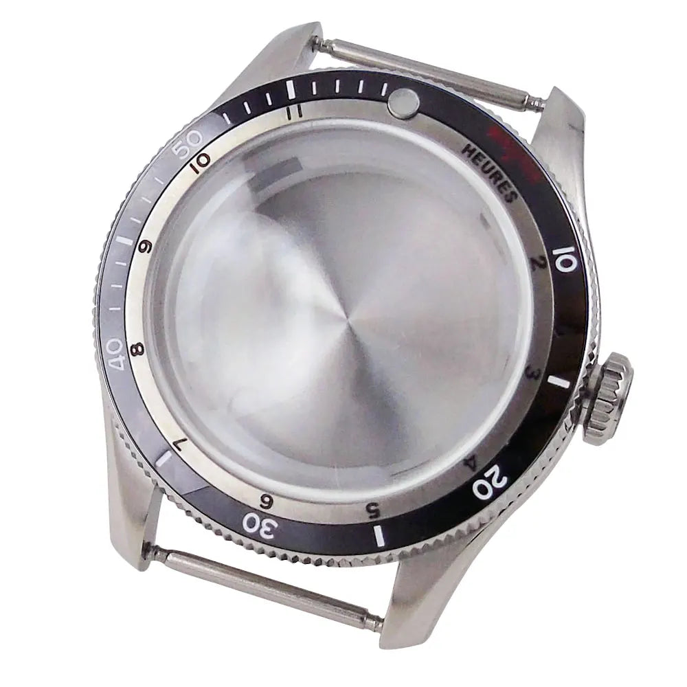 Serica Diver Case 20bar Diving Steel Watch Case for NH34 NH35 NH36 NH37 NH70 NH72  ETA2824 PT5000 Bow Sapphire Glass 120click Bezel Ceramic Insert