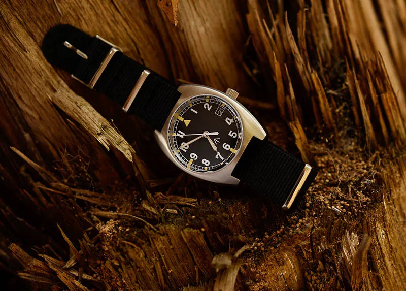 Baltany W10 Military Watch 36mm Calendar Super Luminous Leather Sapphire Stainless Steel NH35 Automatic Mechanical Wristwatches