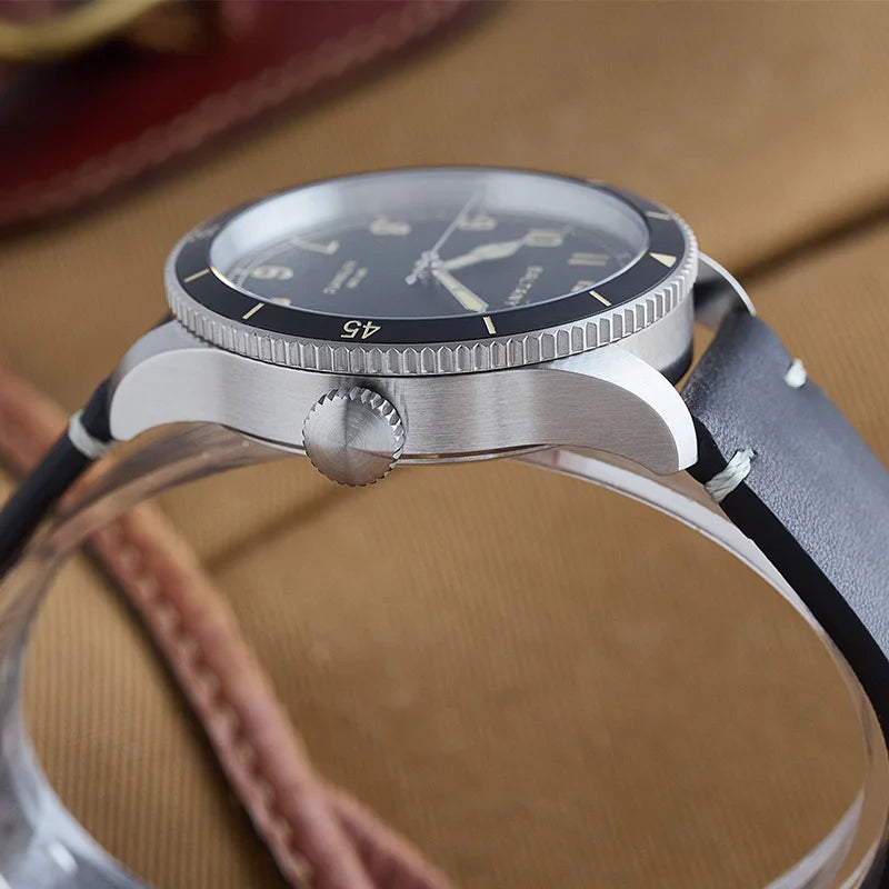 Baltany 38MM Military Watch Men  S2076 NH38 Automation Stainless Steels 100m Waterproof Vintage Khaki Aviation Homage Watch