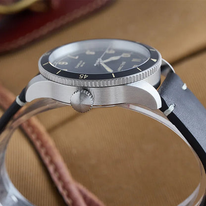 Baltany 38MM Military Watch Men  S2076 NH38 Automation Stainless Steels 100m Waterproof Vintage Khaki Aviation Homage Watch