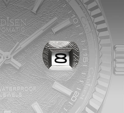 Cadisen C8214 DateJust Watch AR Sapphire MIYOTA 8215 10Bar C3 Lume 40MM