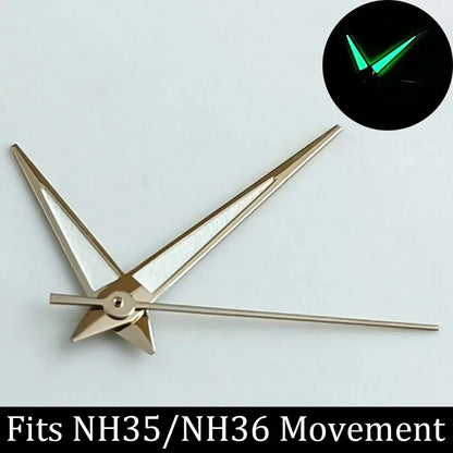 high-quality Watch accessories watch pointer NH series 35 NH36 hands green  luminous suitable for N H35/ NH36 movement