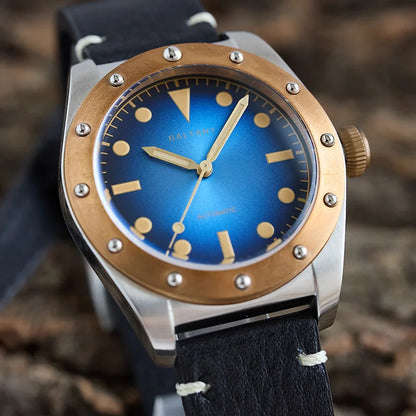 Baltany Bronze Watches Man B4030 Super LuminousNH38 Automatic 20ATMWaterproof Luxary Design Unique Vintage Mechanical Wristwates