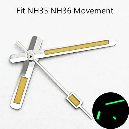 NH35 Luminous Watch Hands Fit NH35 NH36 PT5000 ETA2836 2824 DG2813 3804 Miyota8215 8205 821A Movement Watch Accessories