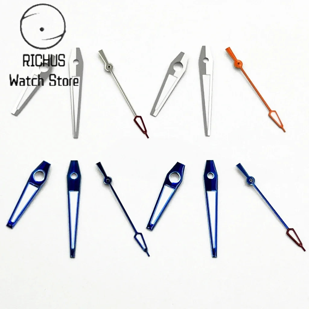 ETA Hands Silver/Blue Watch Hands Fit NH35 NH36 PT5000 ETA2836 2824 DG2813 3804 Miyota8215 8205 821A Movement Watch Accessories
