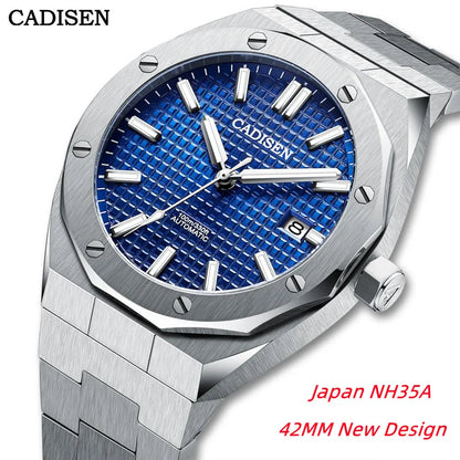 Cadisen Royal Oak C8193 Japan NH35A 42MM Sapphire 10Bar Business AP Watch