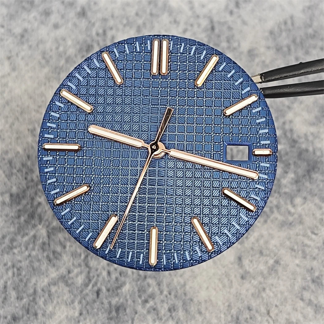 31.8mm Watch Dial + watch Hands complete set Green Luminous Dial Replacement Accessories for NH35 Movement Watch Repair Parts