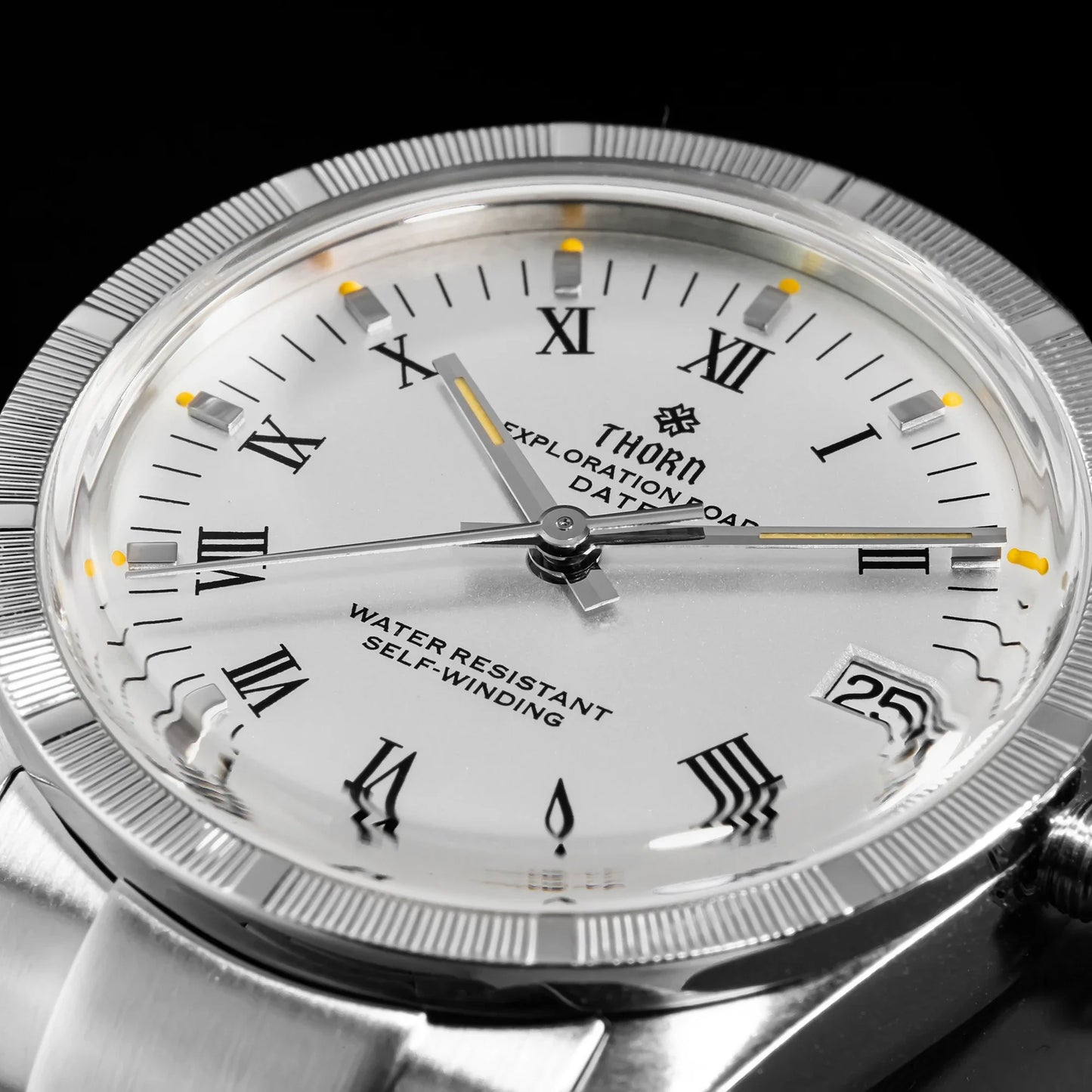 THORN T004 Dress Watcg PT5000 Automatic Domed Sapphire Luminous 10Bar 34MM