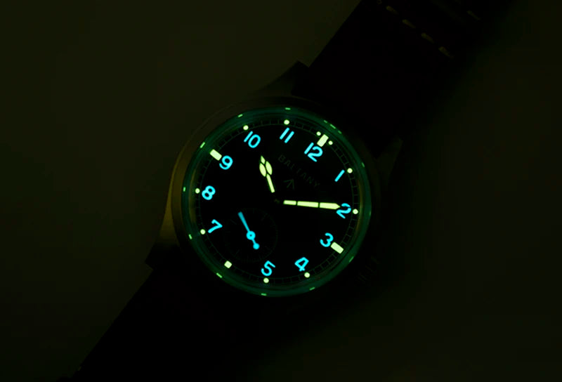 Custom logo watch Baltany S2025 D12 Retro Military Watch 36mm Swiss Luminous 10ATM Seagull  ST1701 Mechanical Watch