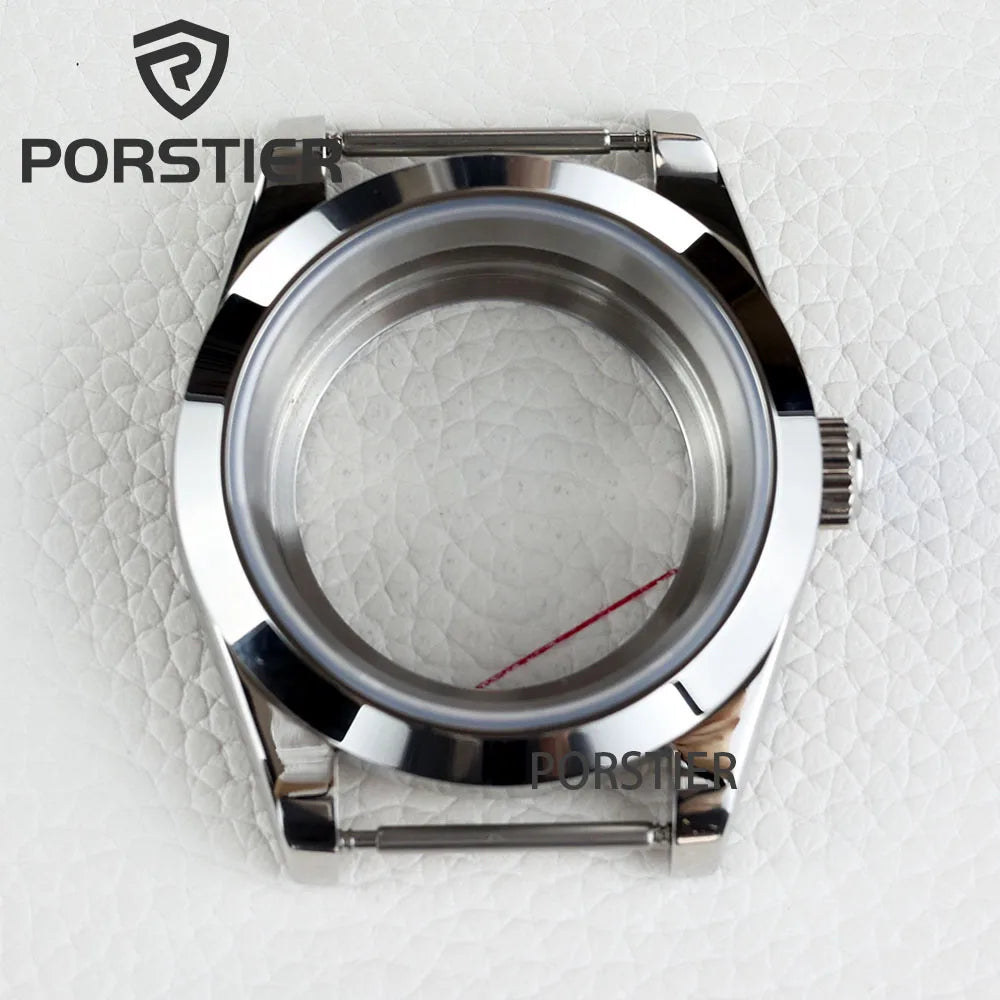 36/39mm NH35 Watch Case Stainless steel Sapphire Glass Transparent Back Cover for Seiko NH35 NH36 movement Datejust Oyster Strap