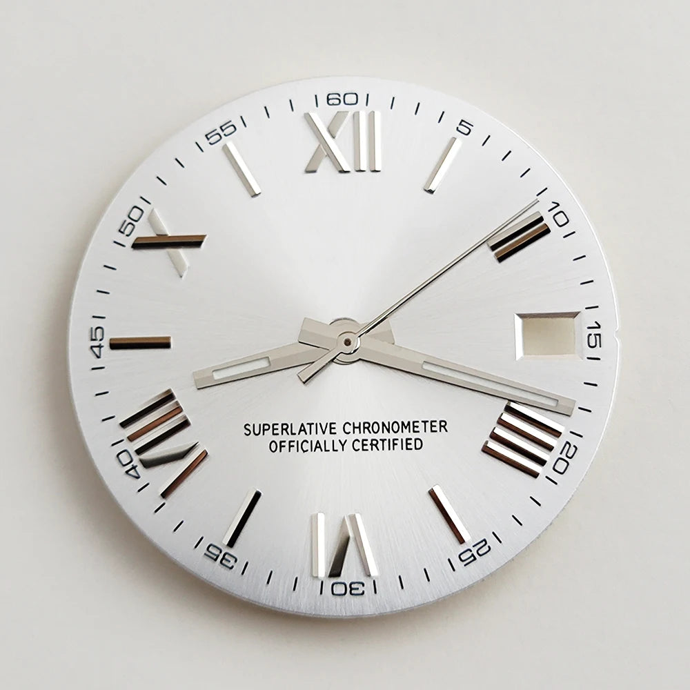 28.5mm NH35 dial Roman dial S Dial Modified Dial for NH35/NH36 Automatic Movement Watch accessories
